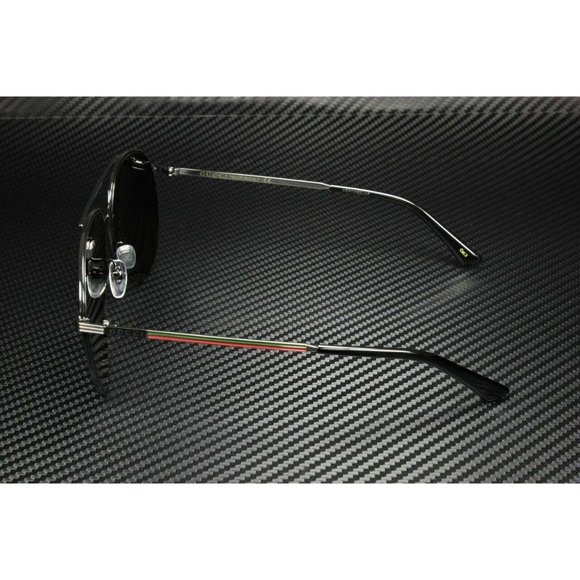 Gucci Black Men's Pilot 64mm Sunglasses - Picture 4 of 5